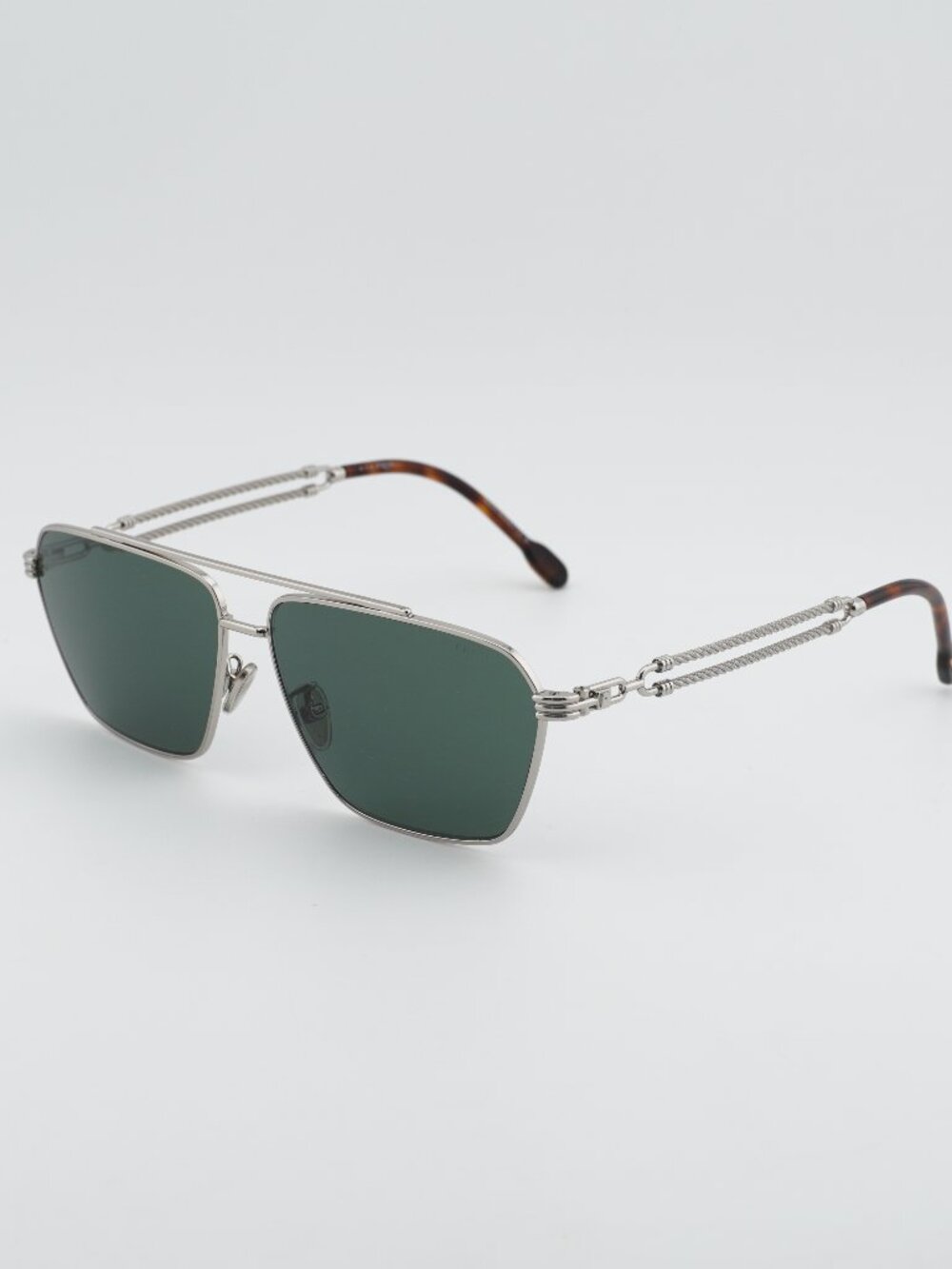 Fred FG40042U 16N Sunglasses Palladium Geometric Frame, Grey Lenses